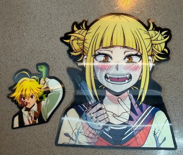 Stickers de Anime: Himiko Toga y Meliodas
