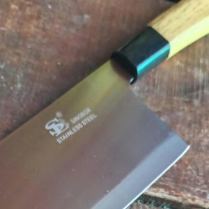 Hachón de Cocina Singbox Acero Inoxidable con Mango de Madera - imagen 2