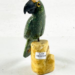 Figura de Papagayo en Piedra Tallada, 17 cm - imagen 1