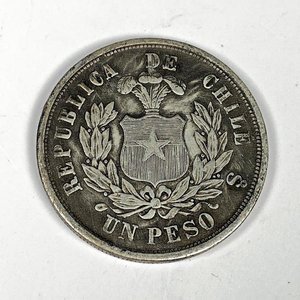 Moneda de Chile Un Peso 1881 - imagen 1