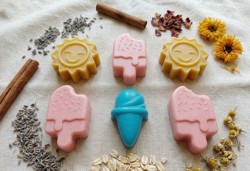 Pack de 6 Mini Jabones Artesanales Naturales Infantiles