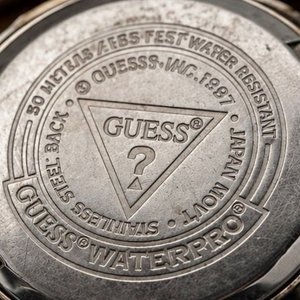 Reloj Guess Waterpro Multifunción Esfera Azul Acero Movimiento Japón - imagen 4