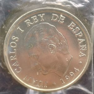Moneda Conmemorativa 2000 Pesetas Carlos I Rey de España 1994 - imagen 2