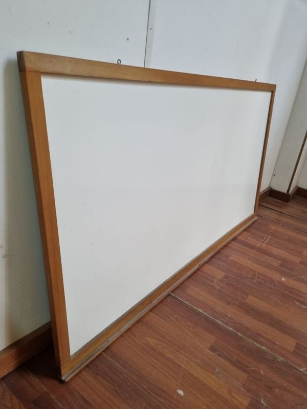 Pizarra Para Marcadores Blanco y Madera - imagen 2