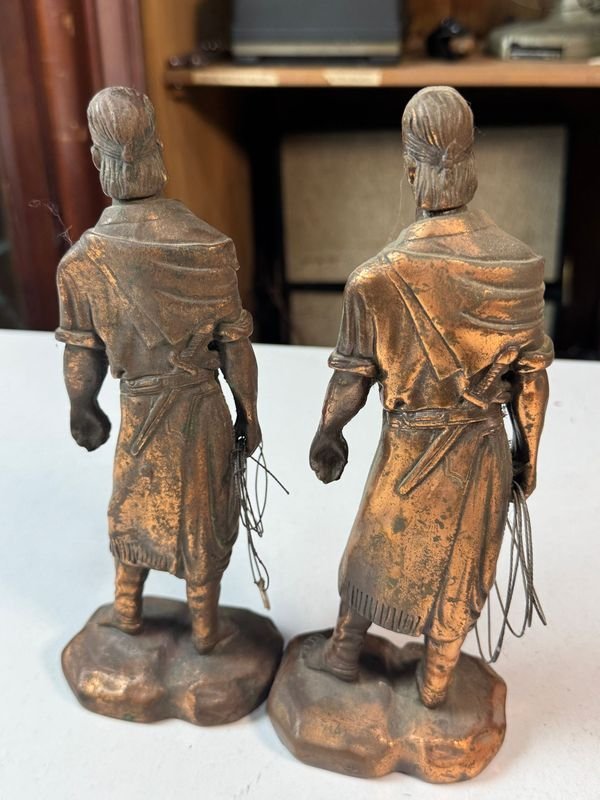 Figuras de gauchos en cobre, excelente condición - imagen 5