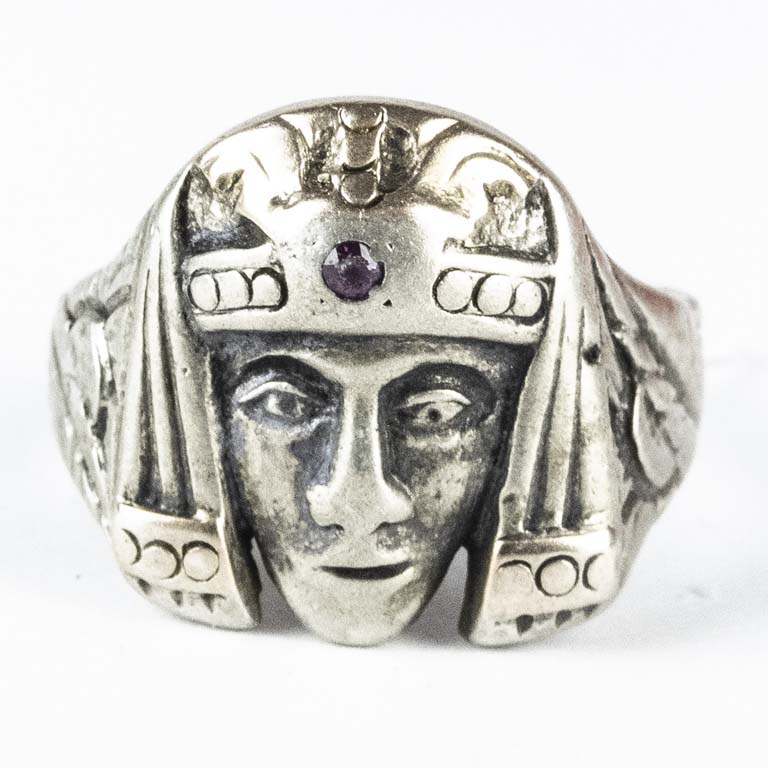 Anillo de plata con diseño intrincado - Buen estado