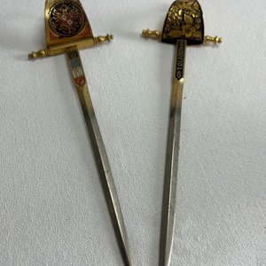 Dos Abrecartas Estilo Espada Española Antigua - imagen 2