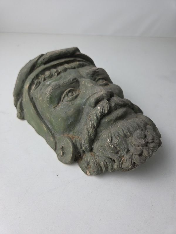Antiguo rostro en terracota o similar origen México - imagen 3