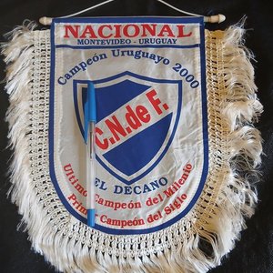 Banderín de Gala Club Nacional de Football Campeón Uruguayo 2000 - imagen 2