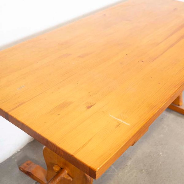 Mesa de comedor en pino ajustable y detalles en la madera - imagen 3