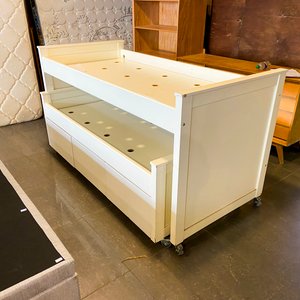 Cama Infantil Blanca con Cajones y Ruedas - imagen 1