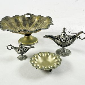 Lote anterior: Lote de 4 Adornos Metálicos Estilo Lámpara de Aladino y Recipientes Calados