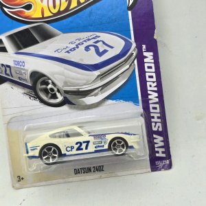 Hot Wheels Datsun 240Z Blanco y Azul - imagen 2