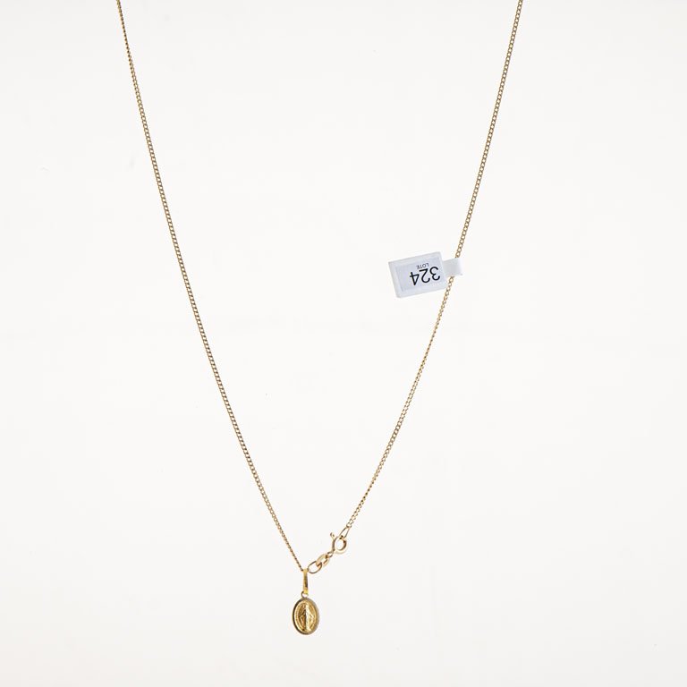 Cadena con medalla milagrosa de oro 18k - imagen 2