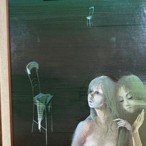 acrilico sobre fibra 80x60 Glauco Capozzoli "desnudos" - imagen 5