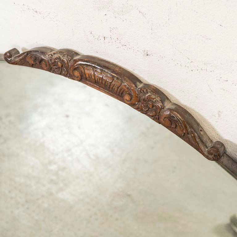 Espejo biselado en tres partes con moldura de madera - imagen 2