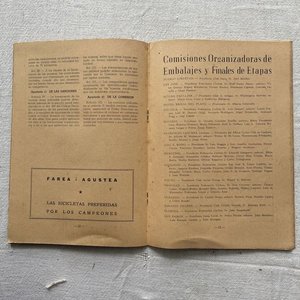 Libro Novena Vuelta Ciclista del Uruguay 1952 con Mapa de Etapas y Publicidad - imagen 5