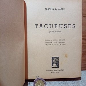 Libro "Tacuruses" de Serafín J. García, Encuadernación en Cuero - imagen 2