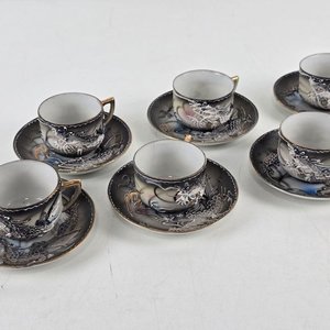 Juego de Café Japonés Dragonware con Dragones y Detalles Dorados - imagen 7