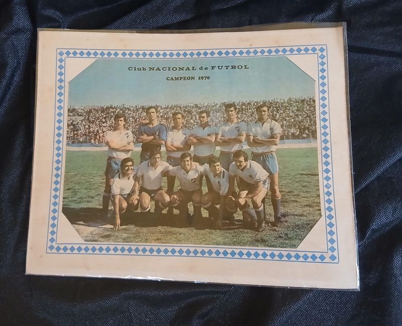 Lámina Conmemorativa Club Nacional de Football Campeón Uruguayo 1970