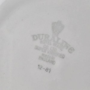 Vajilla Inglesa Duraline Super Vitrified: Platos y Bowls Blancos con Borde - imagen 6
