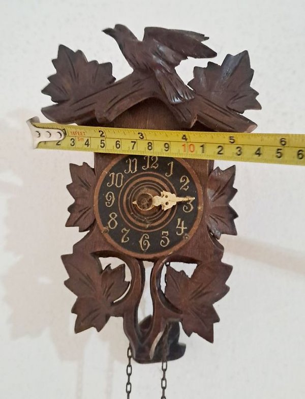 Reloj de Pared Antiguo con Mecanismo de Cucú y Pendulo - imagen 5