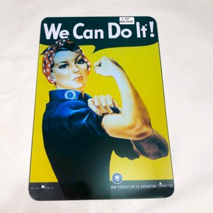 Chapa Metálica "We Can Do It!" 30 x 20 cm - imagen 2