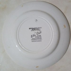 Platillo Cerámica Vintage Kathie Winkle Broadhurst "Renaissance" Mid-Century Modern - imagen 3