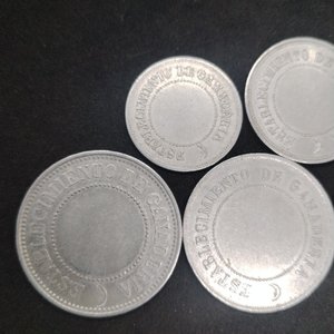 Juego de 5 Fichas de Esquila Uruguayas de Aluminio (1, 10, 20, 25, 50) - imagen 6