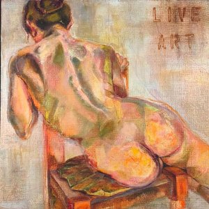 Oleo y Cera sobre Arpillera: "Desnudo Femenino" por Laura Moras (2005) - imagen 3