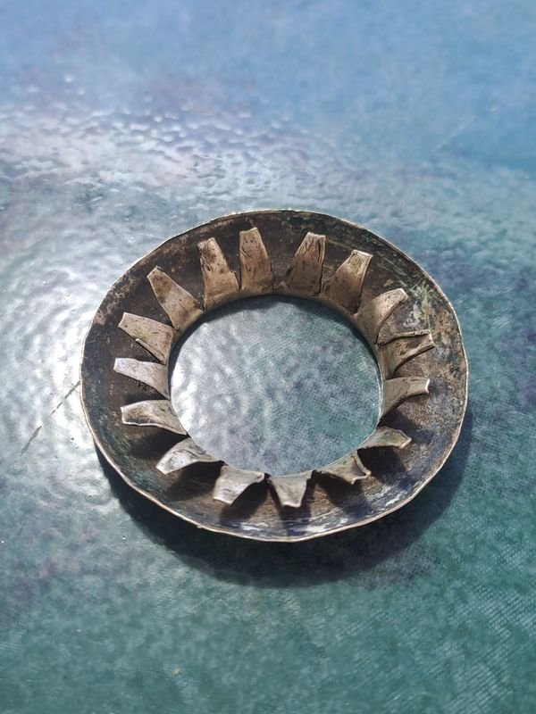 Anillo de Oro y Plata con Diamante - imagen 3