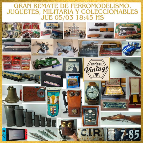 Colección de juguetes vintage y modelos ferromodelismo