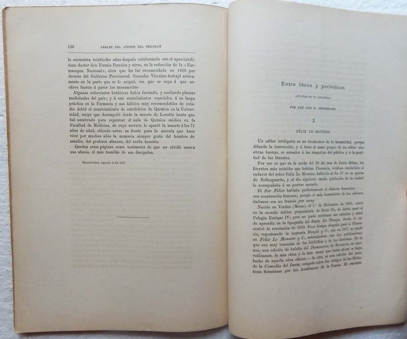 Revista Anales Del Ateneo Del Uruguay, una publicación mensual de 1884 - imagen 8