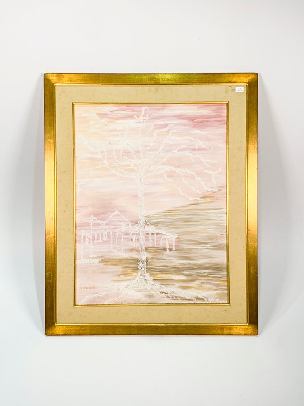 Pintura óleo de paisaje firmada por L. Frisone - imagen 1