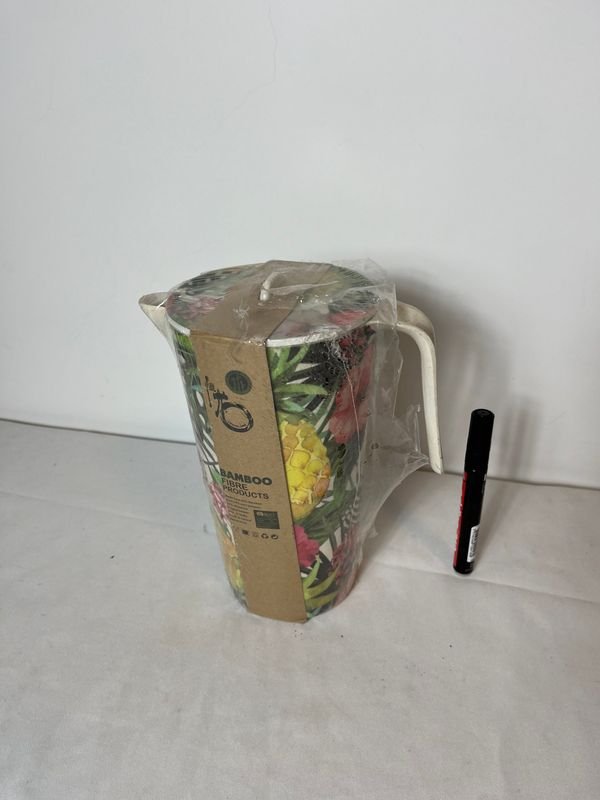 Jarra de Melamina con Diseño Tropical - 1 Litro