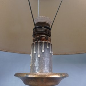 Par de Lámparas de Mesa Vintage con Tulipas Beige - imagen 5
