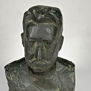 Busto de Bronce de Enrique Rodó Firmado por Bernabé Michelena - imagen 2