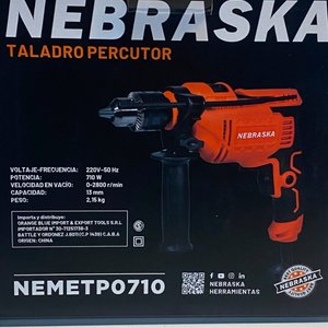 Taladro Percutor Nebraska Nemétp0710 710W con Mango Auxiliar - imagen 10