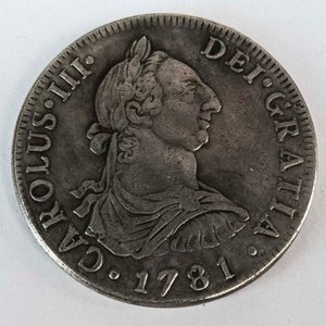 Moneda de Chile 4 Reales de 1781, Carlos III, Ceca de Santiago - imagen 1
