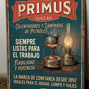 Lote anterior: Cartel Decorativo Chapa "Primus" Calentadores y Lámparas de Petróleo