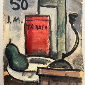 Lote anterior: Oleo "Tabaco" de Jonio Montiel, 1950, 35x28 cm