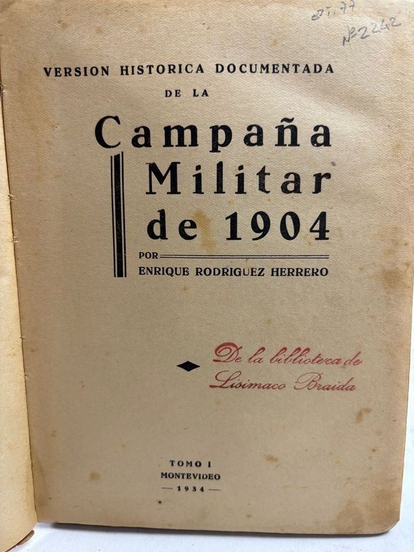 Libro de Campaña Militar de 1904 por Enrique Rodríguez Herrero - imagen 2