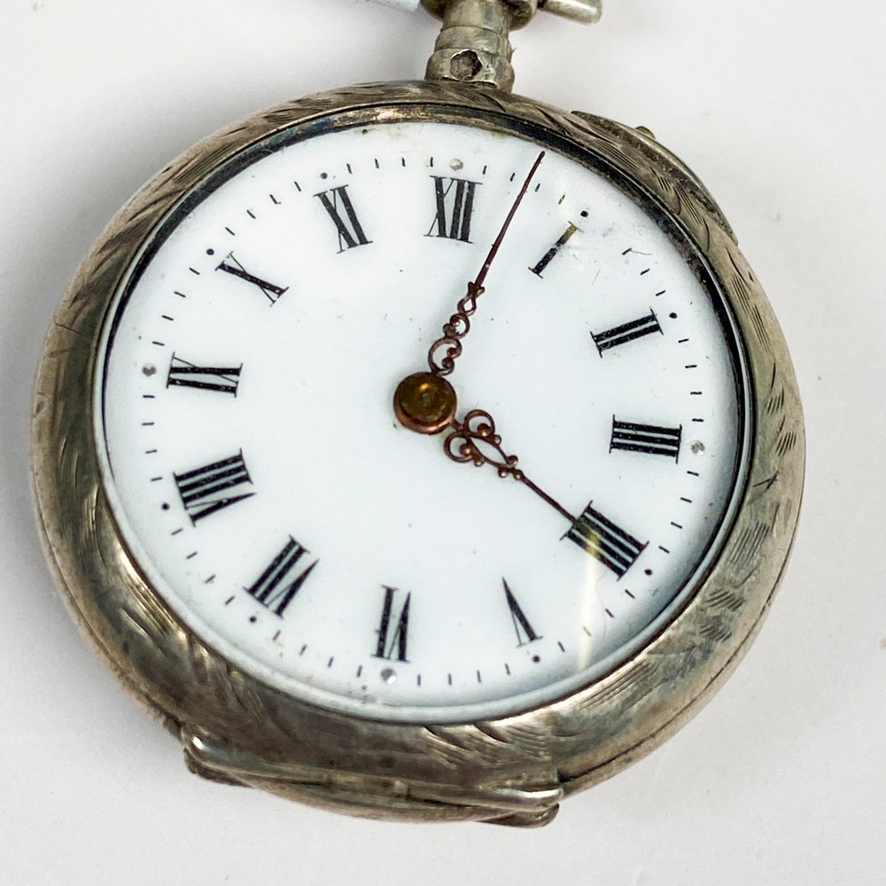 Reloj de bolsillo con caja de plata francesa - imagen 2
