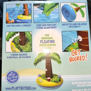 Juego Inflable Tiki Toss Island para Piscina con Apoya Vasos - imagen 3