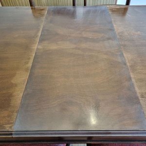 Juego de Comedor Extensible de Madera con Seis Sillas Tapizadas - imagen 8