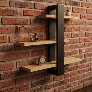 Lote siguiente: Repisa de Pared Moderna con 3 Estantes de Madera de Pino