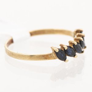 Medio Sin Fin de Oro 18k con Ónix Talla Marquise - imagen 2