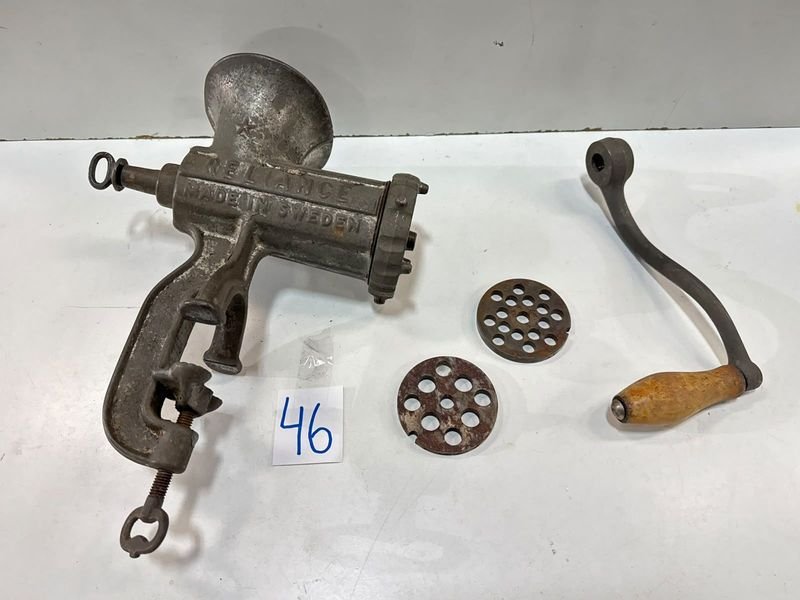 Picadora de Carne Manual Husqvarna N° 10 de Hierro Fundido