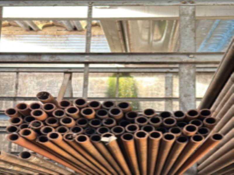 Lote de 66 caños de hierro de 29mm de diámetro y 2mm de espesor