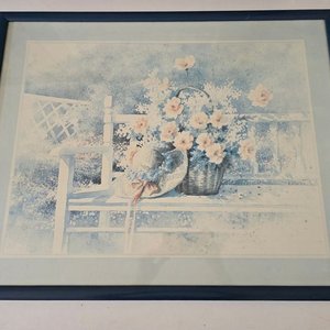 5 Láminas Enmarcadas con Escenas Rurales y Florales - imagen 5